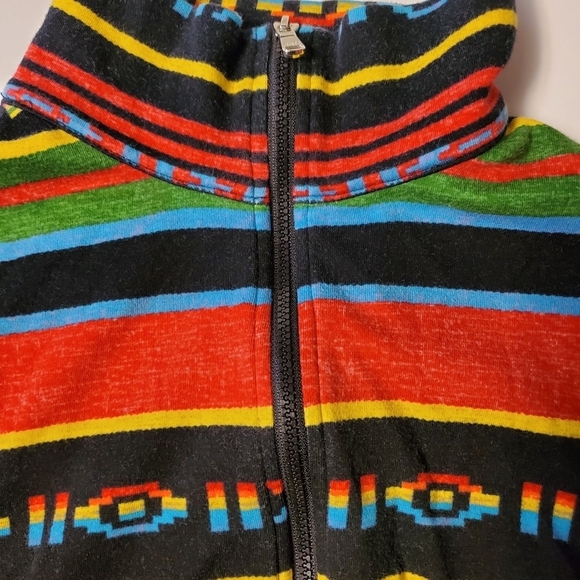Womens Chaps Aztec Southwestern Quarter Zip Cotton Shirt size medium - Picture 9 of 12